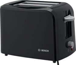 Bosch - Toaster - TAT3A013GB Village - 2 Slice - Black